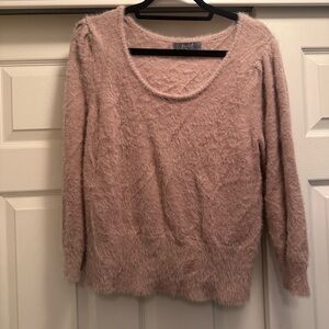 Marled Soft Blush Scoop Neck Sweater